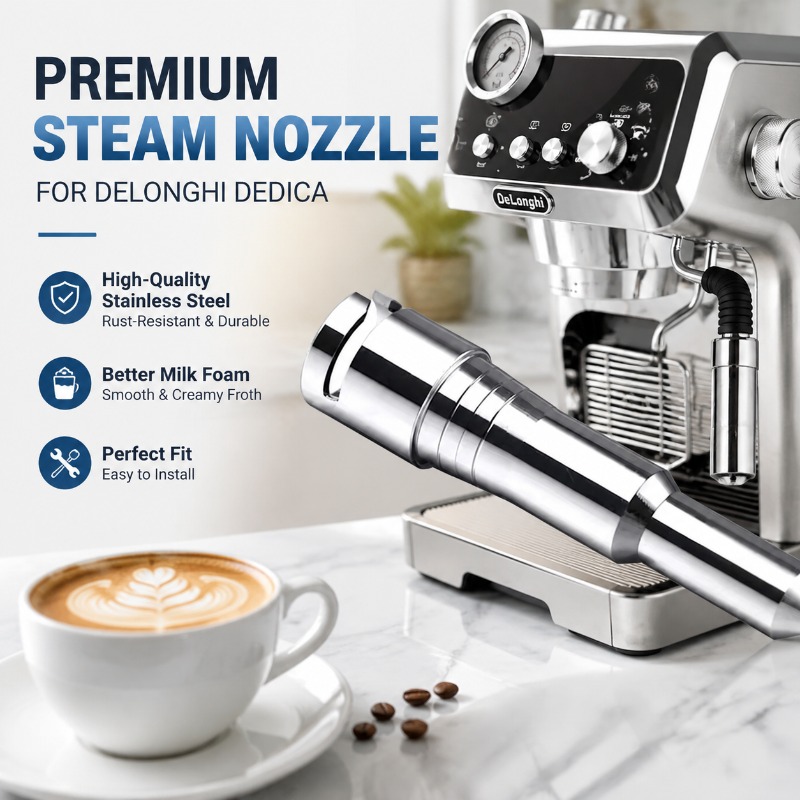 Steam Wand Tip - Universele opklikbare stoommondstukvervanging voor koffiemachines, stoompijpje,
