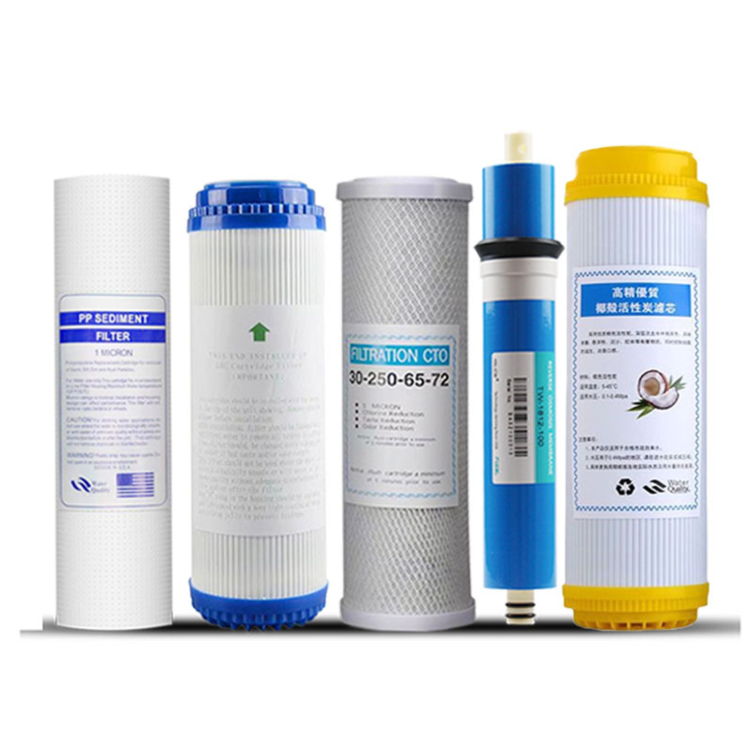 Water Filter Cartridge - Snelwisselbare PP-filterpatroon, RO 75G/100G 10