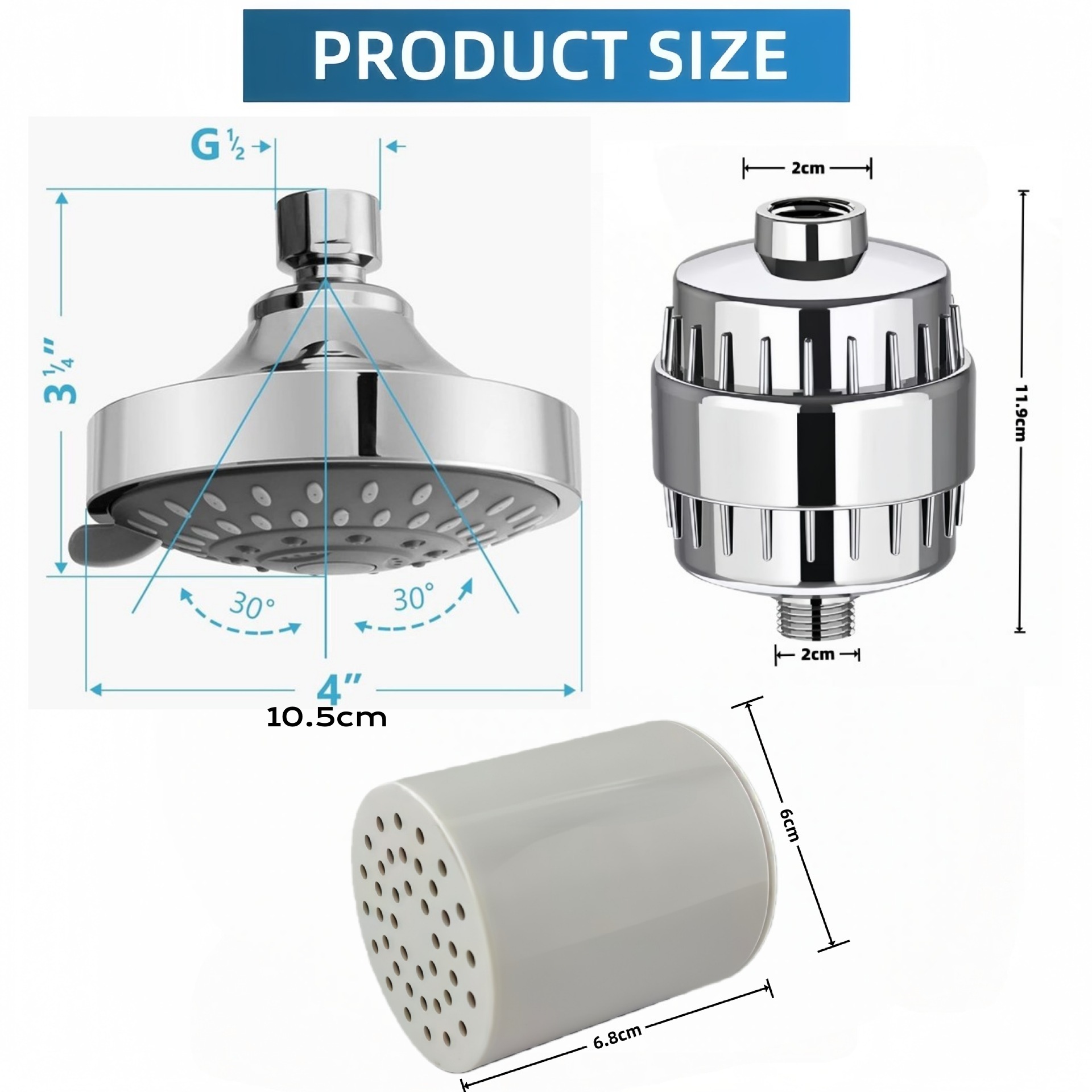 15/20/25/30-laags filterstages - Water Filter Cartridge recensie en prijs