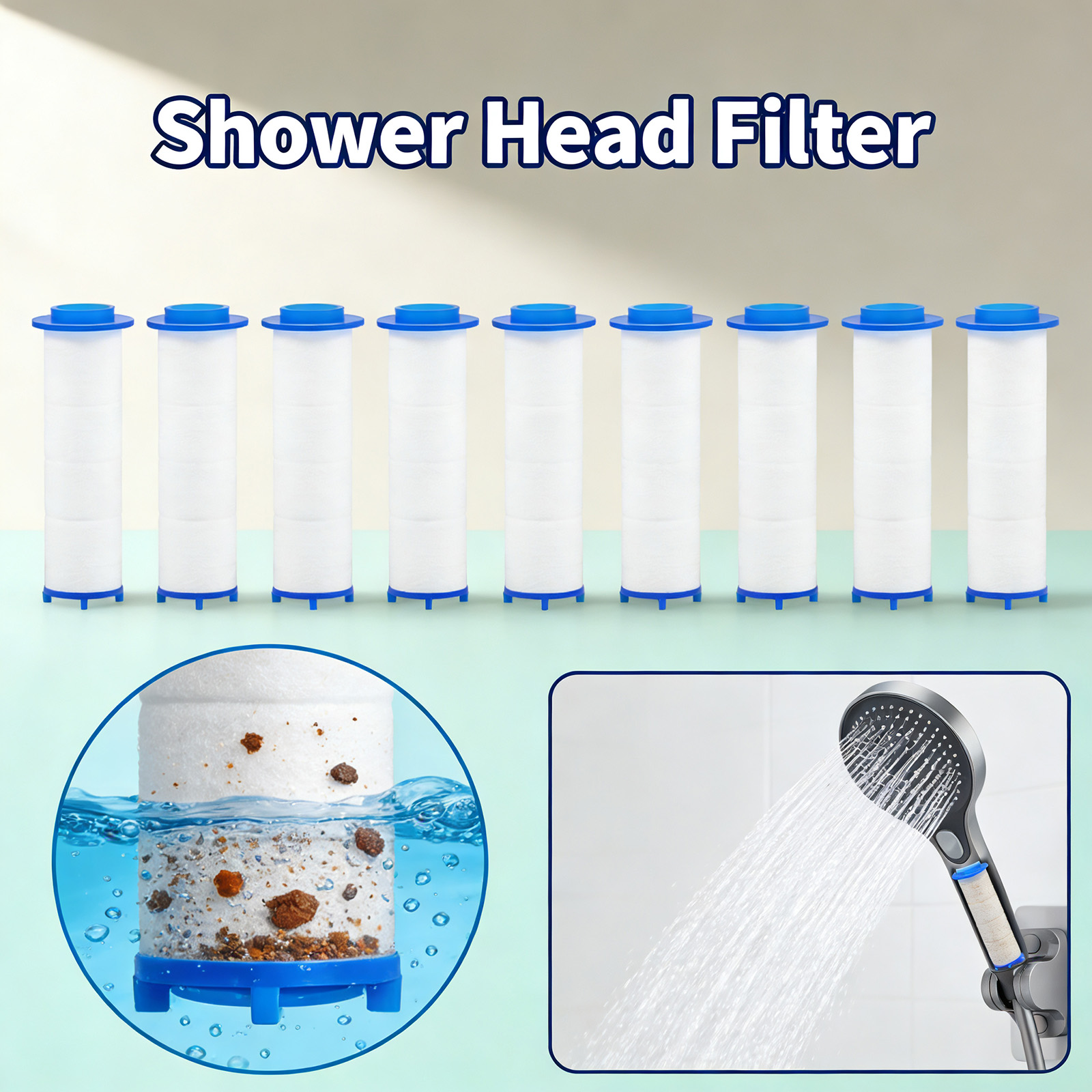 20 stuks vervangende douchefil - Water Filter Cartridge recensie en prijs