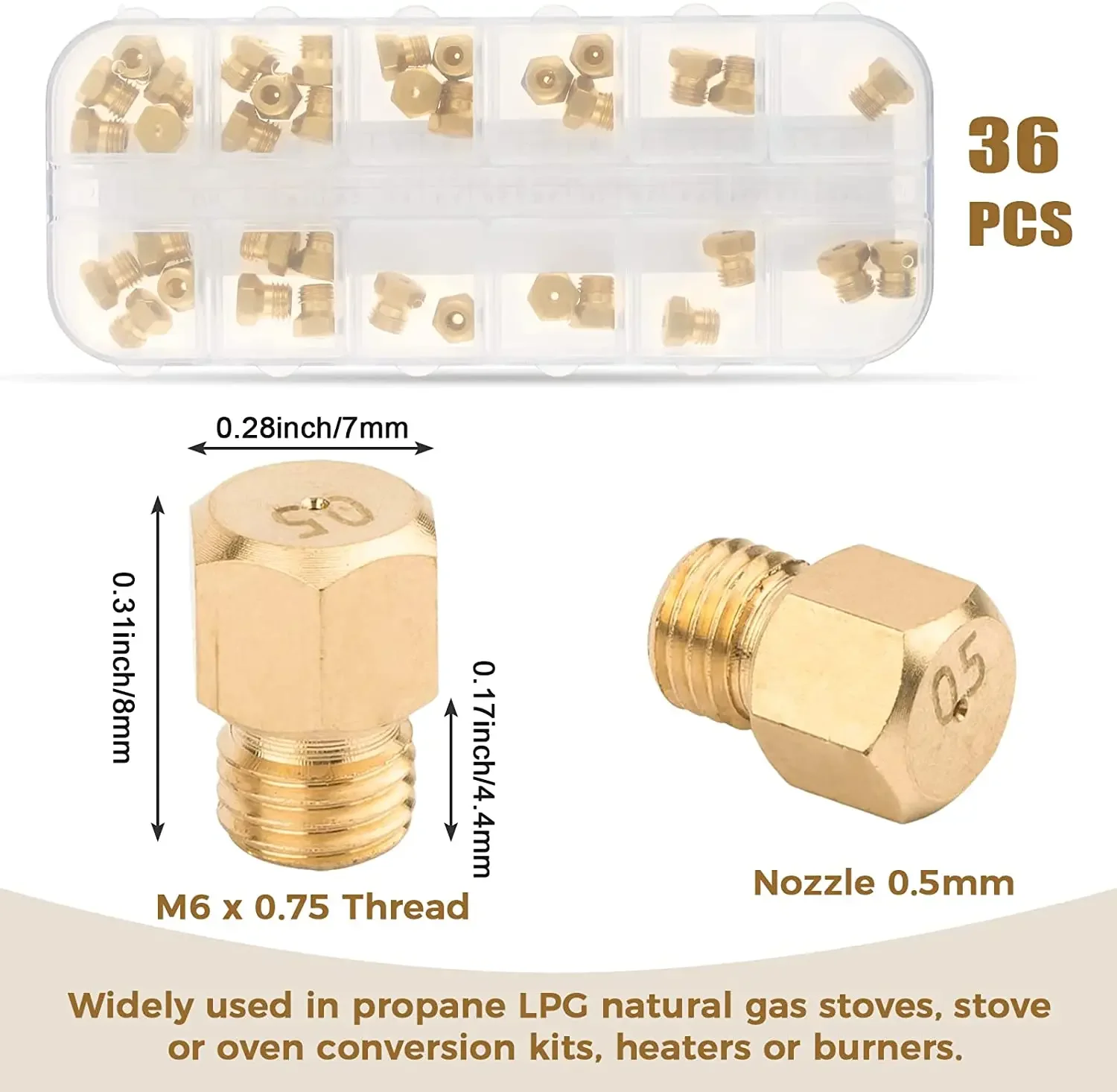 36 stks/1 doos Massief Messing - Steam Wand Tip recensie en prijs